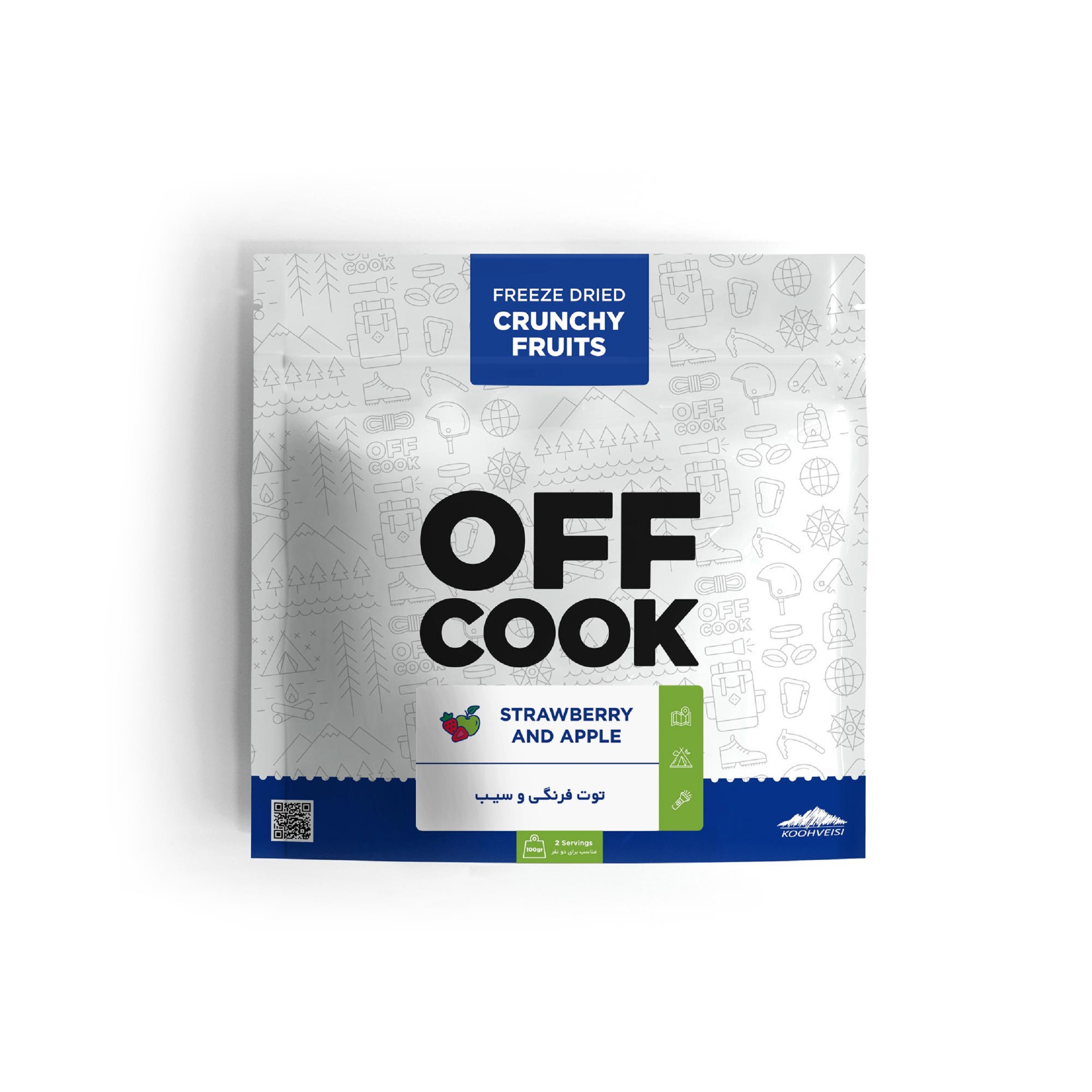 strawberry-apple آف کوک سیب و توت فرنگی خشک انجمادی - Image 1