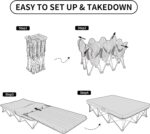 تخت‌خواب تاشو فضای باز نیچرهایک دو‌نفره مدل CNH22JU021 - Image 3