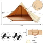 چادر دو نفره تک قطبی کینگ کمپ مدل TURINO - Image 2