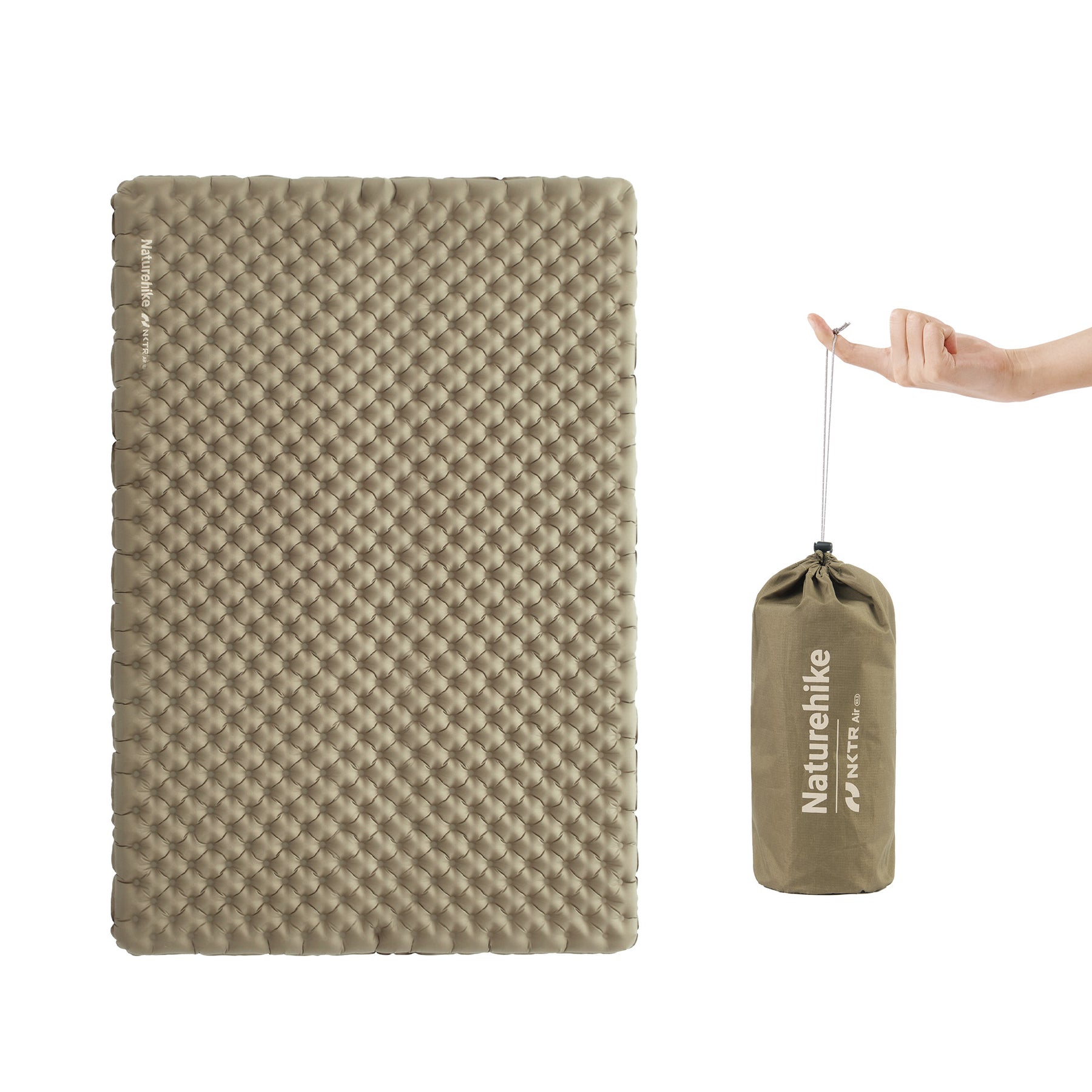 TuYe3.2UltraLightInflatableDoubleSleepingPad_1 زیرانداز کیسه خواب 2 نفره نیچرهایک TuYe مدل CNK2450WS012 - Image 1