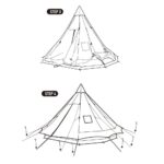 چادر هرمی 4 تا 8 نفره Series 12.3 نیچرهایک مدل NH20ZP005 - Image 3