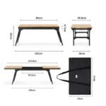 میز IGT با رویه چوبی بامبو نیچرهایک مدل NH22JU010 - Image 4