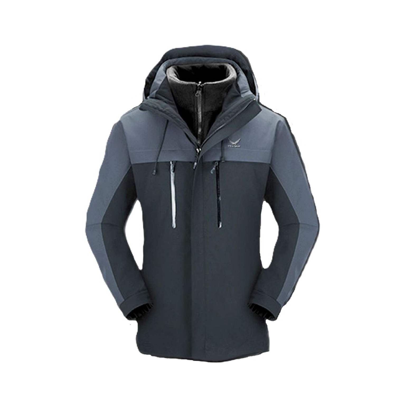 Snow-hawk-Hooded-Fleece-Jacket کاپشن دوپوش اسنوهاک مدل 79817 - Image 1